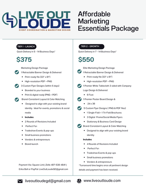 Affordable Marketing Essentials Package
